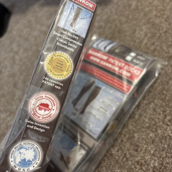 1 Grey, 1 Blk Sankom Patent Socks Improves Blood Circulation Switzerland Plus I - Picture 6 of 7